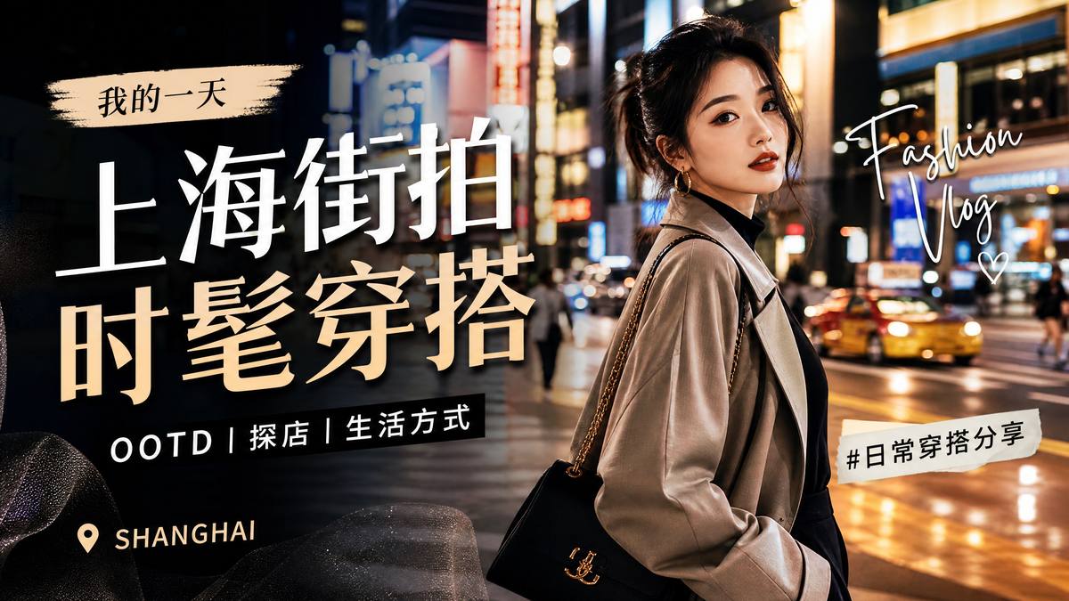 糖心vlog时尚视频-上海街拍穿搭视频