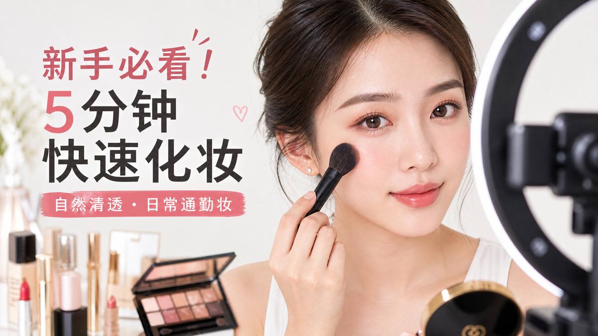 糖心vlog美妆视频-5分钟快速化妆视频教程